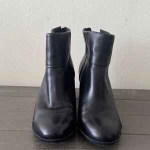 Clarks Black Ankle Booties size 8W